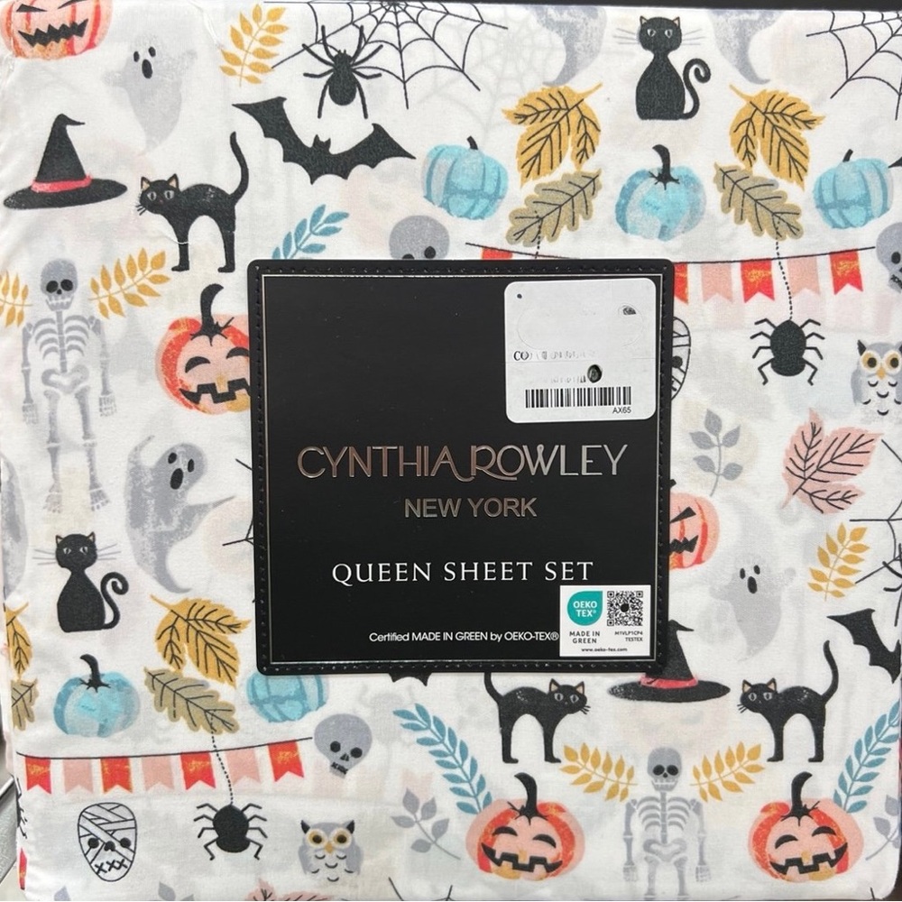 Cynthia Rowley Halloween Queen Sheet Set